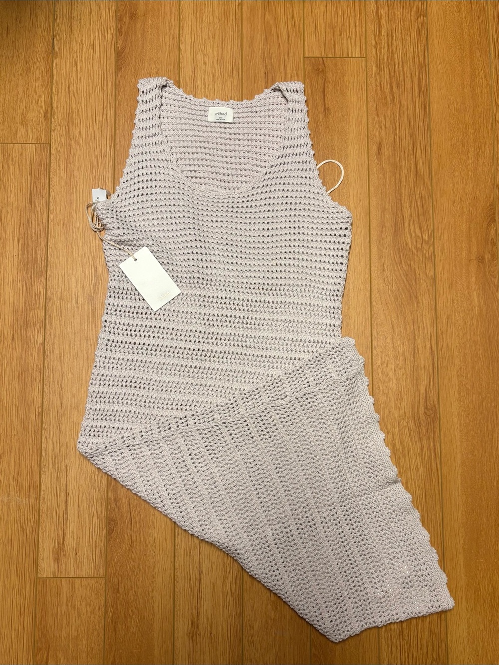 Wilfred Ephron Cream Crocheted Dress